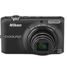 Kit Camara Digital Nikon Coolpix S6500 Negro